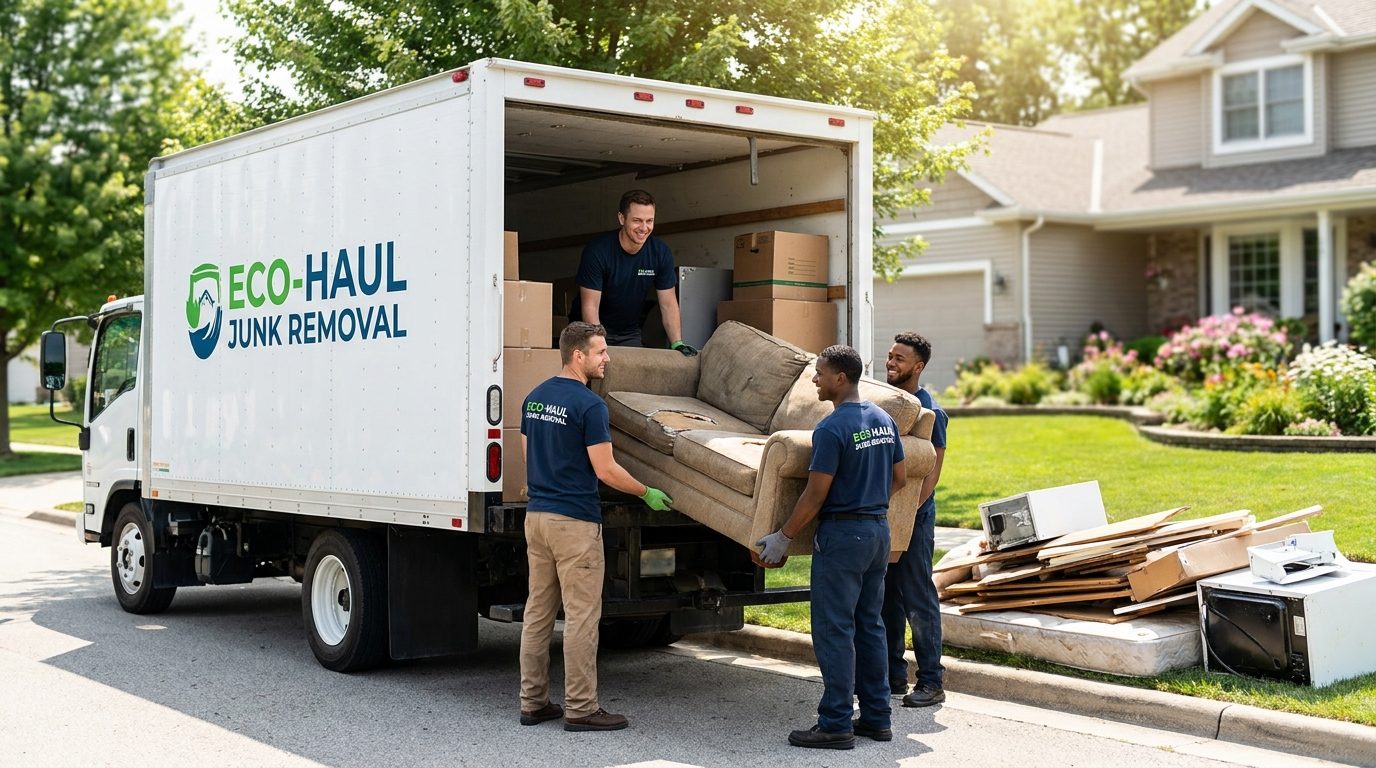 Professional junk removal work